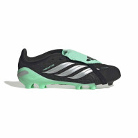 adidas Predator Elite FT Gras Voetbalschoenen (FG) Kids Zwart Zilver Mintgroen