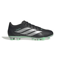 adidas Predator Club Grass/Artificial Grass Football Boots (MG) Black Silver Mint Green