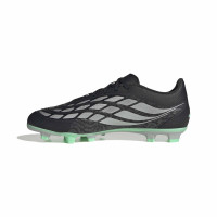 adidas Predator Club Grass/Artificial Grass Football Boots (MG) Black Silver Mint Green