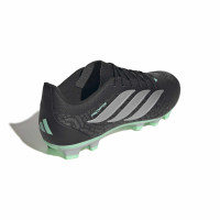 adidas Predator Club Grass/Artificial Grass Football Boots (MG) Black Silver Mint Green