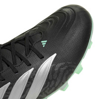 adidas Predator Club Grass/Artificial Grass Football Boots (MG) Black Silver Mint Green