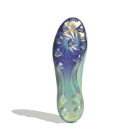 adidas F50 Sparkfusion Elite Veterloze Gras / Kunstgras Voetbalschoenen (MG) Dames Mintgroen Wit Blauw