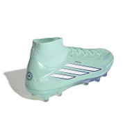 adidas F50 Sparkfusion Pro Mid Grass/Artificial Grass Football Boots (MG) Women's Mint Green White Blue