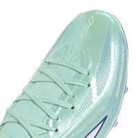 adidas F50 Sparkfusion Pro Mid Grass/Artificial Grass Football Boots (MG) Women's Mint Green White Blue
