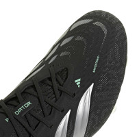 adidas Predator Elite Gras Voetbalschoenen (FG) Zwart Zilver Mintgroen