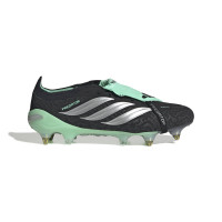 adidas Predator Elite FT Iron Stud Football Boots (SG) Black Silver Mint Green