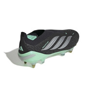 adidas Predator Elite Veterloze IJzeren-Nop Voetbalschoenen (SG) Zwart Zilver Mintgroen