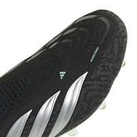 adidas Predator Elite Veterloze IJzeren-Nop Voetbalschoenen (SG) Zwart Zilver Mintgroen