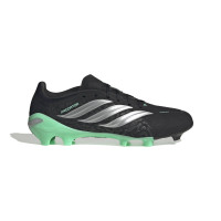 adidas Predator League Gras Voetbalschoenen (FG) Zwart Zilver Mintgroen