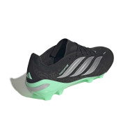 adidas Predator League Gras Voetbalschoenen (FG) Zwart Zilver Mintgroen