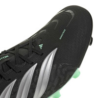 adidas Predator League Gras Voetbalschoenen (FG) Zwart Zilver Mintgroen