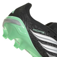 adidas Predator League Gras Voetbalschoenen (FG) Zwart Zilver Mintgroen