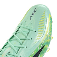 adidas F50 Hyperfast Elite Kunstgras Voetbalschoenen (AG) Mintgroen Zwart Wit
