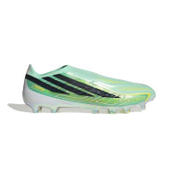 adidas F50 Hyperfast Elite Veterloze Kunstgras Voetbalschoenen (AG) Mintgroen Zwart Wit