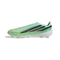 adidas F50 Hyperfast Elite Veterloze Kunstgras Voetbalschoenen (AG) Mintgroen Zwart Wit