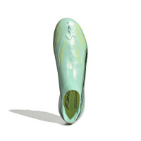 adidas F50 Hyperfast Elite Veterloze Kunstgras Voetbalschoenen (AG) Mintgroen Zwart Wit