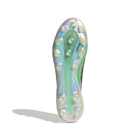 adidas F50 Hyperfast Elite Veterloze Kunstgras Voetbalschoenen (AG) Mintgroen Zwart Wit