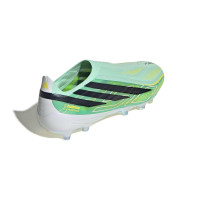 adidas F50 Hyperfast Elite Veterloze Kunstgras Voetbalschoenen (AG) Mintgroen Zwart Wit