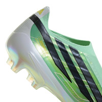 adidas F50 Hyperfast Elite Veterloze Kunstgras Voetbalschoenen (AG) Mintgroen Zwart Wit