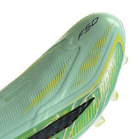 adidas F50 Hyperfast Elite Veterloze Kunstgras Voetbalschoenen (AG) Mintgroen Zwart Wit