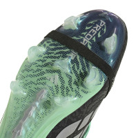 adidas Predator Elite FT Gras Voetbalschoenen (FG) Zwart Zilver Mintgroen