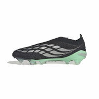 adidas Predator Elite Veterloze Gras Voetbalschoenen (FG) Zwart Zilver Mintgroen
