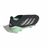 adidas Predator Elite Veterloze Gras Voetbalschoenen (FG) Zwart Zilver Mintgroen
