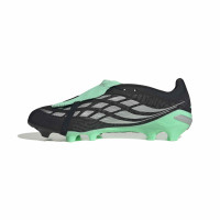 adidas Predator League FT Gras Voetbalschoenen (FG) Zwart Zilver Mintgroen
