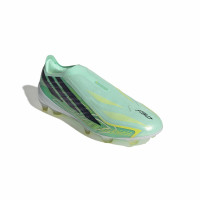 adidas F50 Hyperfast Pro Laceless Grass Football Boots (FG) Mint Green Black White