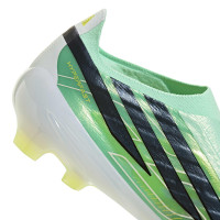 adidas F50 Hyperfast Pro Laceless Grass Football Boots (FG) Mint Green Black White