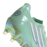 adidas F50 Sparkfusion Elite Gras / Kunstgras Voetbalschoenen (MG) Dames Mintgroen Wit Blauw
