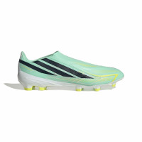 adidas F50 Hyperfast League Laceless Grass Football Boots (FG) Mint Green Black White