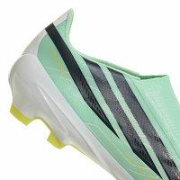 adidas F50 Hyperfast League Laceless Grass Football Boots (FG) Mint Green Black White