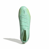 adidas F50 Hyperfast League Mid Gras Voetbalschoenen (FG) Mintgroen Zwart Wit