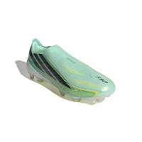 adidas F50 Hyperfast Elite Laceless Grass Football Boots (FG) Mint Green Black White