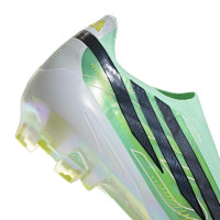 adidas F50 Hyperfast Elite Laceless Grass Football Boots (FG) Mint Green Black White
