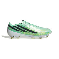adidas F50 Hyperfast Elite IJzeren-Nop Voetbalschoenen (SG) Mintgroen Zwart Wit