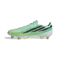 adidas F50 Hyperfast Elite IJzeren-Nop Voetbalschoenen (SG) Mintgroen Zwart Wit