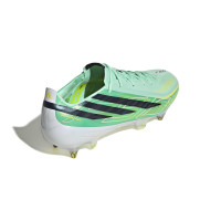 adidas F50 Hyperfast Elite IJzeren-Nop Voetbalschoenen (SG) Mintgroen Zwart Wit