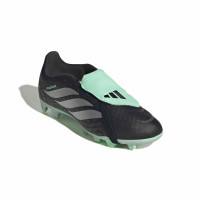 adidas Predator Club FT Grass/Artificial Grass Football Boots (MG) Kids Black Silver Mint Green