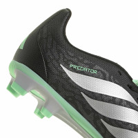 adidas Predator Club FT Grass/Artificial Grass Football Boots (MG) Kids Black Silver Mint Green