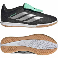 adidas Predator Club FT Indoor Football Boots (IN) Kids Black Silver Mint Green