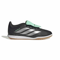 adidas Predator Club FT Indoor Football Boots (IN) Kids Black Silver Mint Green
