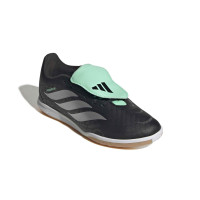adidas Predator Club FT Indoor Football Boots (IN) Kids Black Silver Mint Green