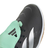 adidas Predator Club FT Indoor Football Boots (IN) Kids Black Silver Mint Green