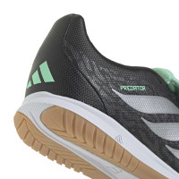adidas Predator Club FT Indoor Football Boots (IN) Kids Black Silver Mint Green