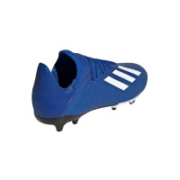 adidas X 19.3 Gras Voetbalschoenen (FG) Kids Blauw Wit Zwart