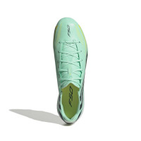 adidas F50 Hyperfast League Gras Voetbalschoenen (FG) Mintgroen Zwart Wit
