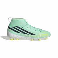 adidas F50 Hyperfast League Mid Gras Football Boots (FG) Kids Mint Green Black White