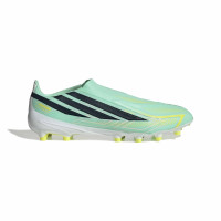 adidas F50 Hyperfast League Laceless Artificial Grass Football Boots (AG) Mint Green Black White